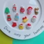 Set 12 Sticker/ Charm gắn dép Giáng sinh vui