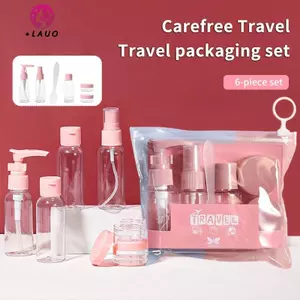 Springevenstar 6 Chiếc Kích Thước Du Lịch Chai Bộ Chống Rò Rỉ Di Động Vệ Sinh Hộp Đựng Mỹ Phẩm Rỗng Lotion Toner Dầu Gội Essentials Chai Kem Springevenstar