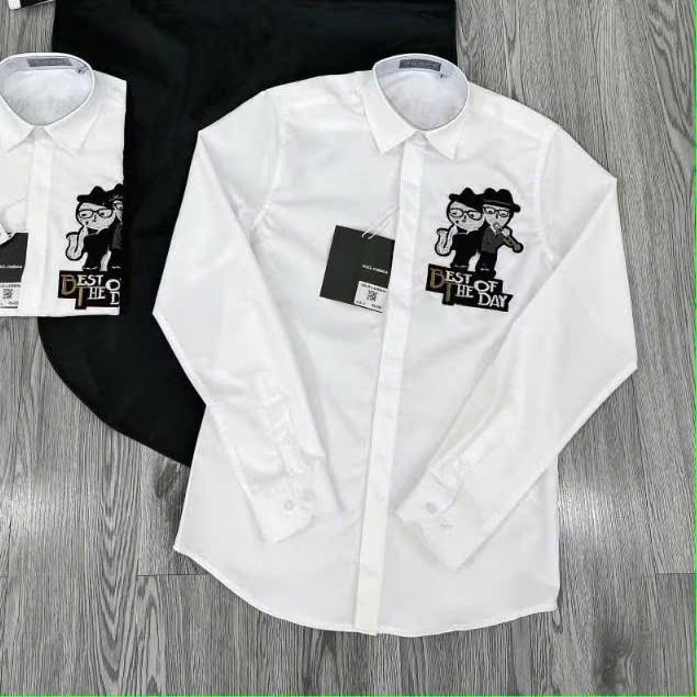 Áo Sơ Mi 2 Người Thổi Kèn The Best KCloset Somi Boy Phố Chất Cotton Mát Dày Dặn Dáng Rộng Nam Nữ NA88