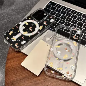 Autumn Yie Full Branch cho iPhone 16promax15 trường hợp điện thoại 14 nữ 12 rõ ràng 17 hút từ 11