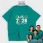 Gia Đình 2026 Bông Nam/Nữ Áo Thun Unisex Màu Xanh Teal