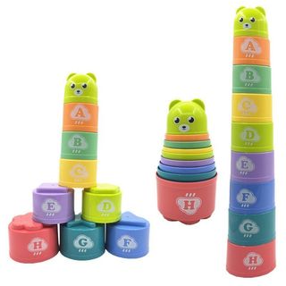 Giáo Dục Sớm Xếp Chồng Cốc Âm Nhạc Bộ Cốc Xếp Chồng Trí Thông Minh Trẻ Sơ Sinh Đồ Chơi Trẻ Em Nhận Thức Cho Bé
