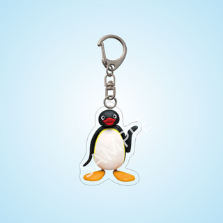 Dễ thương chim cánh cụt Keychain Acrylic phim hoạt hình động vật pingu Mặt dây chuyền vài ba lô Vai