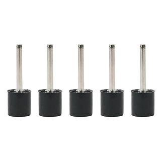 GAIL 10 Cái / bộ Bộ vòng tròn giấy nhám, Mandrels chà nhám 1 / 8 inch cao su, 6.35 / 9.5 / 12.7mm Máy mài trống Rod Dụng cụ mài mòn
