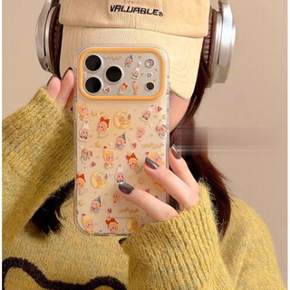 Bảo vệ toàn bộ ống kính Phim hoạt hình dễ thương Mặt trăng vàng lấp lánh Starman Vỏ điện thoại cho iPhone 17Promax 17Pro 15 16 Promax Vỏ chống sốc ngọt ngào nữ tính