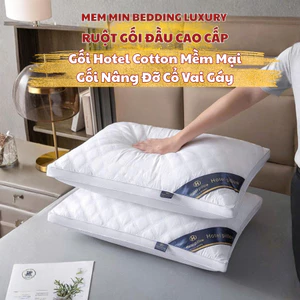 Gối Hotel cotton mềm mại có thể làm giảm đau hiệu quả Memminbedding Luxury nâng đỡ cổ vai gáy tốt