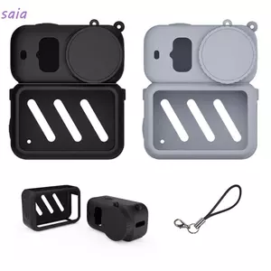 SAIA 3 Cái / bộ Bảo Vệ, Nắp Ống Kính Silicon Mềm, Chống Trầy Xước Có Dây Bảo Vệ Toàn Diện Vỏ Thân Máy Ảnh Cho DJI Osmo Nano Phụ Kiện