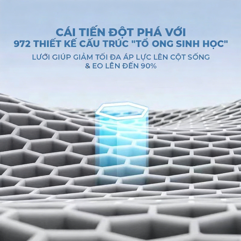 Ghế Công Thái Học Chống Gù Lưng - Điều Chỉnh Tư Thế Ngồi, Giảm Đau Mỏi Lưng Cho Dân Văn Phòng, Mẹ Bầu & Lái Xe