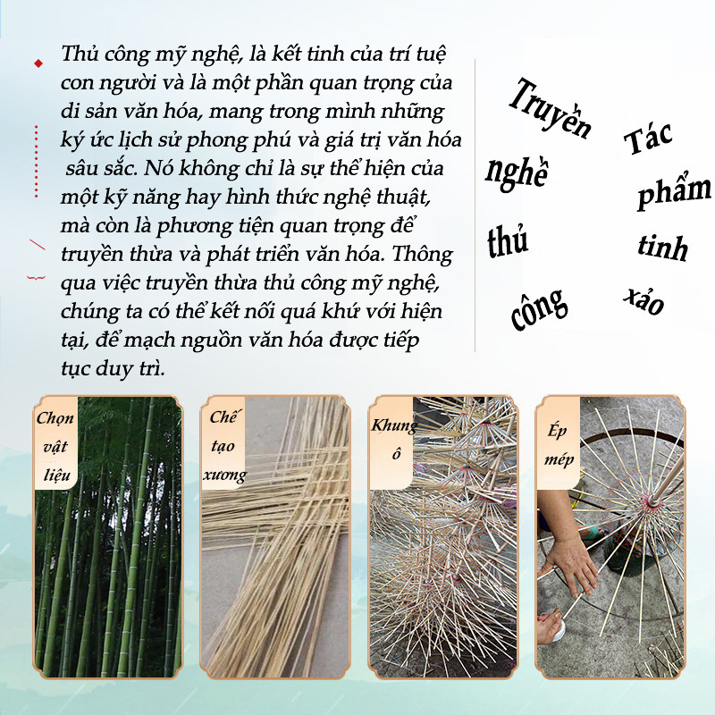 Ô Dù Cổ Trang Giấy Dầu Cao Cấp - Họa Tiết Cổ Điển Tinh Tế, Trang Trí Quán, Chụp Hình & Biểu Diễn Nghệ Thuật
