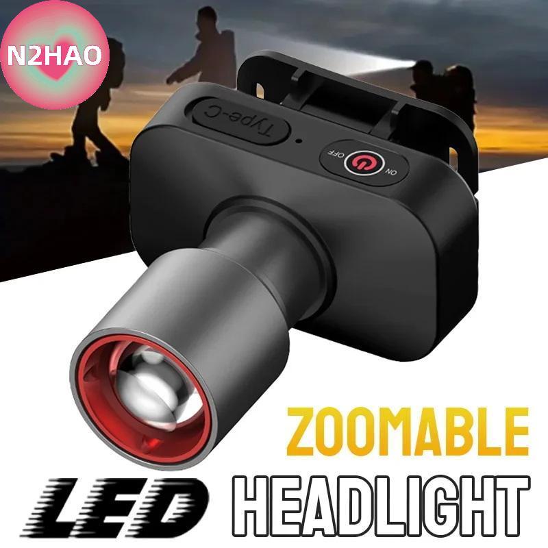 Đèn pha Zoom LED N2HAO - Sạc lại, Chống Nước, Tiêu Cự Điều Chỉnh Được Cho Cắm Trại