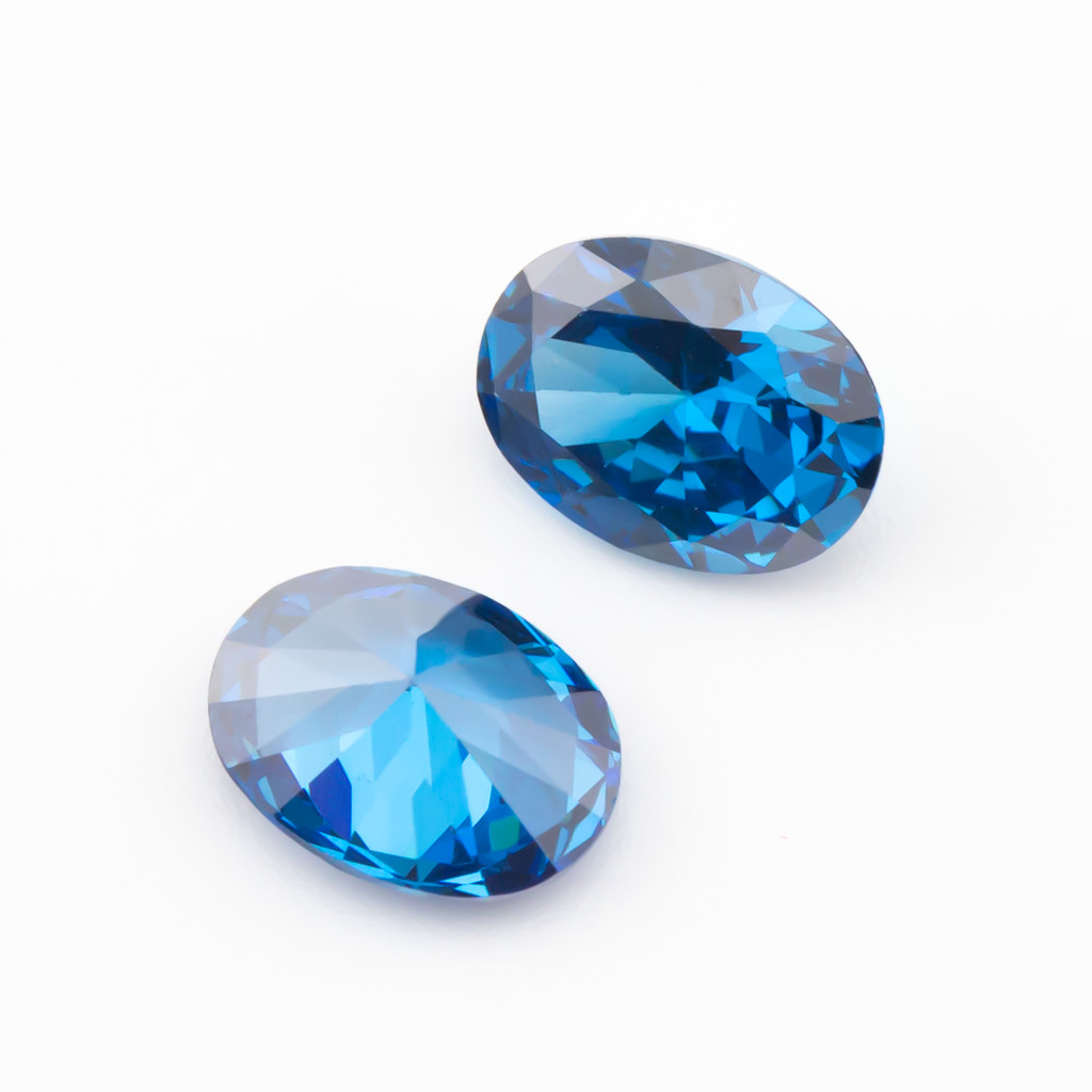 Đá Cutting Hình Bầu Dục 5A, Cubic Zirconia 3x5mm~10x12mm - Bộ 15/30 Chiếc cho DIY Trang Sức