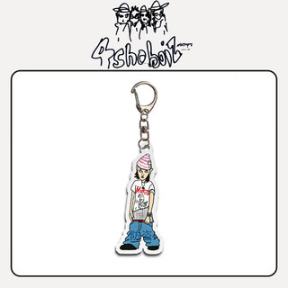 LNGSHOT Cartoon Figure Acrylic UV Double-sided Digital Printing Keyring RYUL WOOJIN LOUIS OHYUL