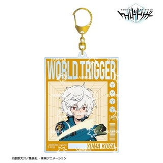 Anime World Trigger 6CM Acrylic Keychain HD Cosplay Osamu/Yuma/Chika/Hyuse Bag Car Keychain Collecting Gifts