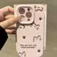 Cat Claw dấu chân trích dẫn cho 16 trường hợp iPhone 17Air gạo nếp trường hợp 14 13 11Pro