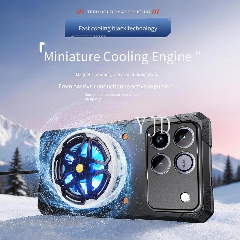 YJD Ốp Lưng Cho Honor Win RT Một Mảnh Khuôn Silicon Đồng Tấm Tản Nhiệt Chống Rơi Vỏ Điện Thoại
