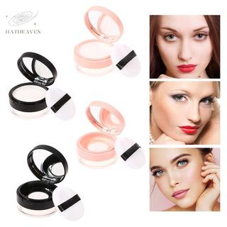 [hatheaven] Hộp phồng đệm không khí rỗng 20g có gương phồng bột Lưới đàn hồi lớn hoặc nhỏ Hộp đựng trang điểm di động cho bột rời Đẹp