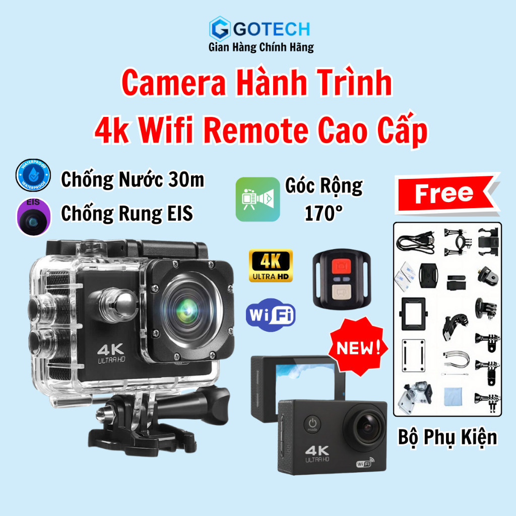 Camera Hành Trình 4K Ultra HD mini Wifi Kết Nối Với Điện Thoại, camera ...