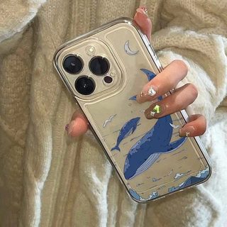 Ốp Điện Thoại Họa Tiết Cá Voi Cho Huawei Honor Magic 7 90 Lite X9D X7D X9B X9A X8B X7B X6C X7A X8C Trong Suốt Mềm Chống Sốc Đơn Giản Sáng Tạo Sang Trọng Bảo Vệ Ống Kính Xu Hướng