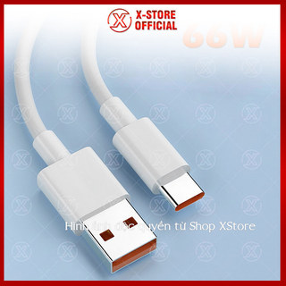 Dây sạc Type C 66W sạc siêu nhanh, cáp sạc điện thoại 6A cổng USB, tương thích rộng, dây dày chống đứt gãy DSUTC60W
