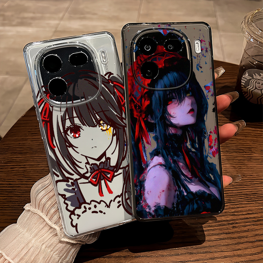 Dành cho iQOO 15 / 13 / 12 Neo 11 / Neo 10 Z9 Z10 Z11 Turbo “Date A Live ”“ Tokisaki Kurumi ” Vỏ điện thoại trong suốt mềm / Z10 Turbo + Neo 9 Z9X Z8X ‌Bảo vệ Camera Vỏ iQOO chống sốc