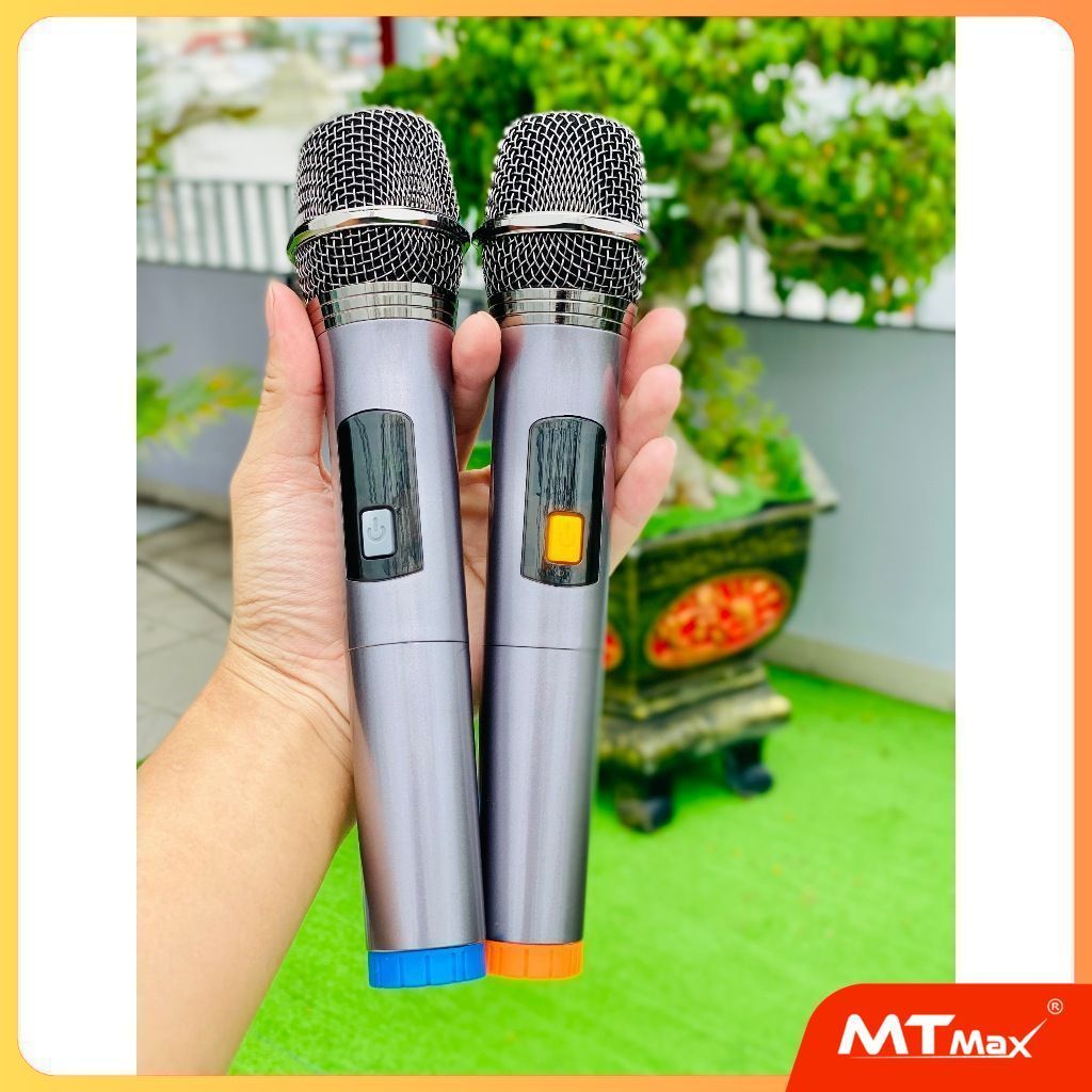 Loa Xách Tay Karaoke MTMAX MT888 Bass Đôi 20,4 Treb, 2 Trung Công Suất 500W - Đi Kèm 2 Micro UHF