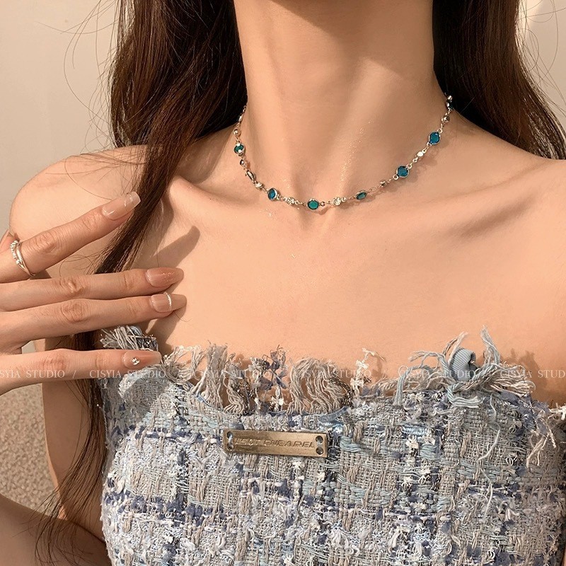 Choker hai lớp mát mẻ cho mùa hè - Phụ kiện thời thượng