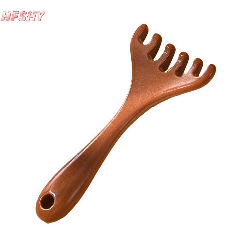 HFSHY Răng Rộng Tay Cầm Dài Lược Kinh Tuyến Dụng Cụ Ba Scratcher Spa Cầm Tay Kinh Tuyến Massage Lược Chăm Sóc Tóc VN