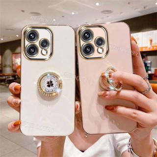 OPPO Reno15 Reno 15 Pro Max Reno 15Pro 5G Vỏ thiết kế mới OPPO Reno15 Pro Vỏ điện thoại mạ điện silicon mềm sang trọng có giá đỡ nhẫn