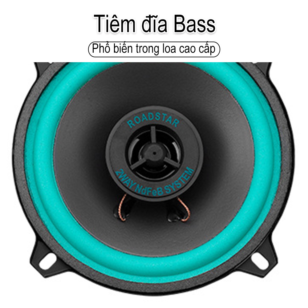 Loa ô tô 5 inch sửa đổi âm trầm treble toàn dải dàn âm thanh xe hơi âm thanh xe hơi 4 ohm