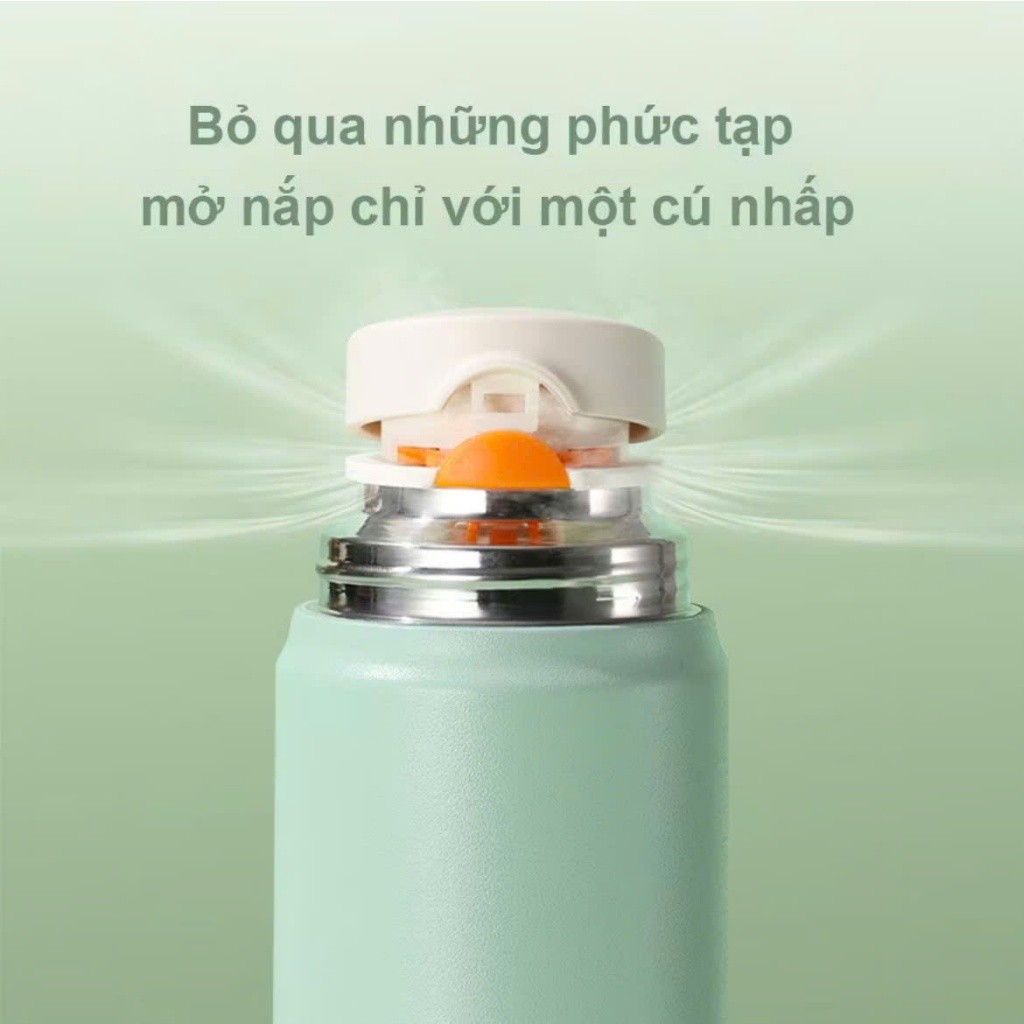 Bình Giữ Nhiệt 4 Lớp Chất Liệu Inox 316 Giữ Nhiệt Tới 12h Dung Tích 500ml Có Quai Cầm Tiện Lợi