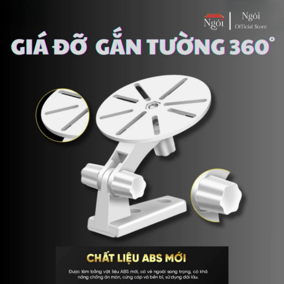 Giá Đỡ Camera Gắn Tường Xoay 360 Độ Chất Liệu Nhựa ABS Giá Treo Camera Phù Hợp Nhiều Loại Camera Imou Xiaomi Tplink