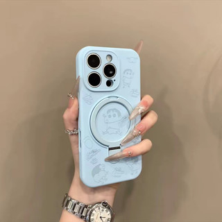 Sang Trọng Dễ Thương Mới Chất Lỏng Giá Đỡ Từ Tính Vỏ Điện Thoại Di Động Thích Hợp Cho iPhone17 16 15 14 13 12 11 Pro Max Chống Sốc Bảo Vệ Camera Ốp Lưng Mềm Chống Rơi