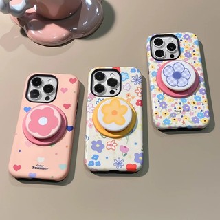 Ốp bảo vệ họa tiết in hình trái tim và hoa kiểu Dopamine cho iPhone 11 12promax 13pro15pro 15promax 14 14promax 14pro 16 pro max 16 plus 17 17promax ốp lưng hai trong một