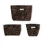 Túi ly hợp FAVORITEGOODS, Túi trang điểm dung tích lớn bằng vải Polyester, Dây kéo thời trang Đóng cửa in họa tiết da báo Tổ chức mỹ phẩm di động Tổ chức vệ sinh