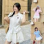 Áo sơ mi nữ rút dây in chú bò ngơ ngơ SM099 BO43
