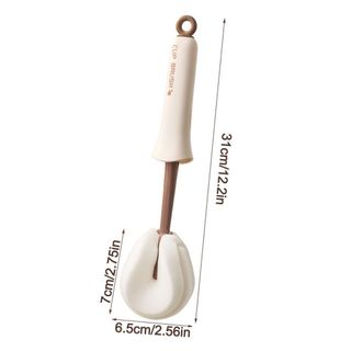 Bàn chải làm sạch cốc nước SHUPUN, Bàn chải cốc gia dụng 2 trong 1 được xử lý dài, Dụng cụ làm sạch bàn chải di động Miếng bọt biển làm sạch cốc