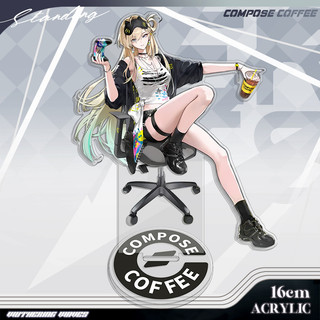 Gió hú Sóng Sáng Tạo Cà Phê Anime Aemeath Đồ Chơi Nhân Vật Người Phụ Nữ Hoạt Hình Mô Hình Búp Bê Acrylic Quà Tặng