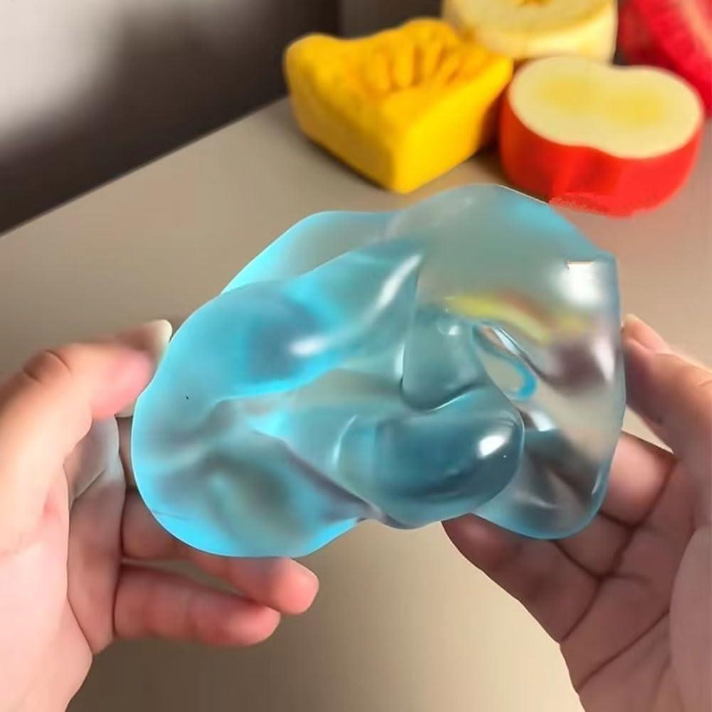 Đồ chơi Squishy trong suốt màu xanh Phục hồi chậm Chất liệu mềm Chống căng thẳng Cảm giác Fidgets Đồ chơi giảm căng thẳng