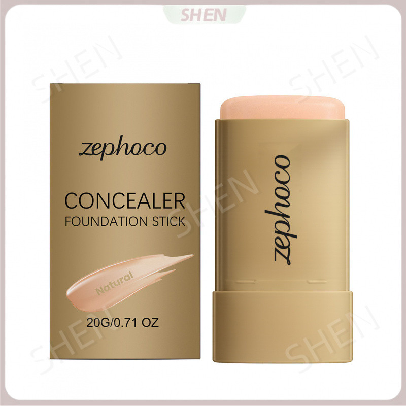 Zephoco Che Khuyết Điểm Foundation Stick Series Nhiều Màu Tùy Chọn Kem Che Khuyết Điểm Tự Nhiên Ánh Sáng Trong Suốt Nền Di Động Nền Tảng Dính