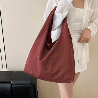 Túi Tote Polyester Hình Chữ U, Gấp Gọn, Dung Tích Lớn, Đeo Vai, Chống Thấm Nước, LYJ0