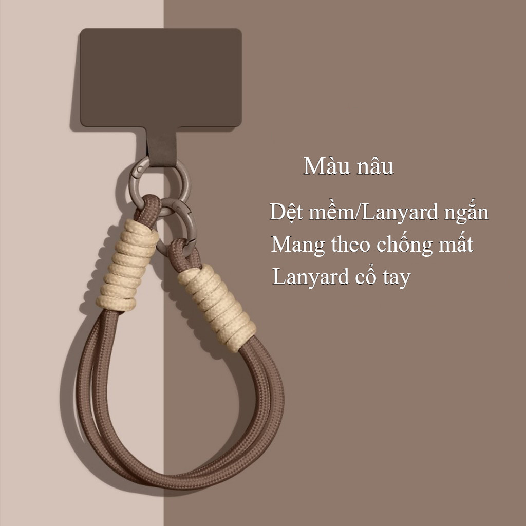 Dây Đeo Điện Thoại Chống Mất Mát Đeo Chéo Cổ Tay Thời Trang Chắc Bền
