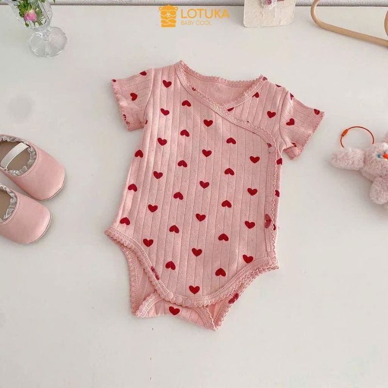 Bodysuit Chip Cánh Tiên Chất Cotton Thông Hơi Phối Thô Cotton Siêu Mát LOTUKA Cho Bé, Set Bé Gái, Quần Áo Trẻ Em 3-12kg | BigBuy360 - bigbuy360.vn