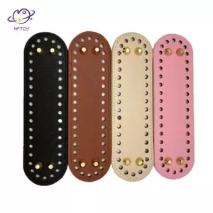 HFTOY 18 * 5cm Túi Handmade Đáy Da PU Ví Nữ Chống Mài Mòn Hình Chữ Nhật Phụ Kiện Phần Cho Túi Xách Túi Đan Đáy ~
