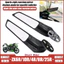 DÀNH CHO KAWASAKI ZX6R ZX10R ZX4R ZX4RR ZX25R Cánh Xe Máy Gương Gấp Phía Sau Gương Rộng Gương Thể Thao Nhôm CNC