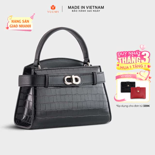 Túi Yuumy (Thời trang nữ size 19 phối khóa xoay - Túi đeo chéo da Verein YN232)