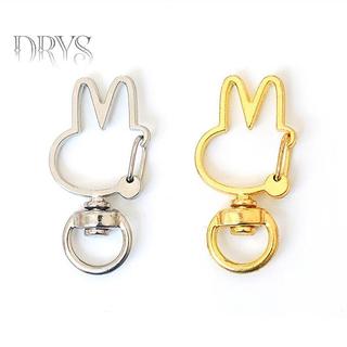 (TFT) 10 Chiếc Mặt Trăng Dễ Thương Ngôi Sao Trái Tim Mèo Động Vật Hoa Rỗng DIY Móc Khóa Phụ Kiện Tôm Hùm Khóa Vòng Chìa Khóa Với Vòng Mở 8mm MỚI