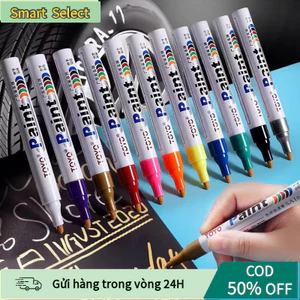 【COD】Bút sơn đánh dấu đa năng với mực chống thấm dầu và nước, không phai màu, lý tưởng cho công trường và xưởng.