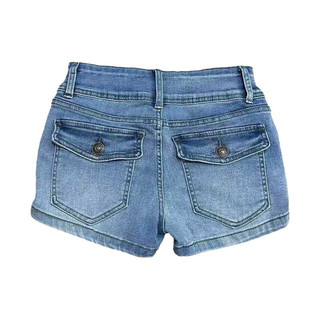 Quần short nữ cạp cao ống rộng Khuy đôi Đệm nâng mông Tôn dáng Hot pants Phong cách đường phố 2026