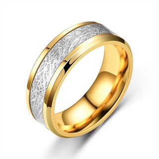 Thời trang nam: Nhẫn titan và thép không gỉ nhanh màu