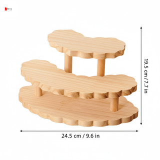 Gỗ nguyên khối Tầng Đế trưng bày Máy tính để bàn Sắp xếp lưu trữ Kệ nhiều lớp cho các chất mọng nước sưu tập và đồ chơi